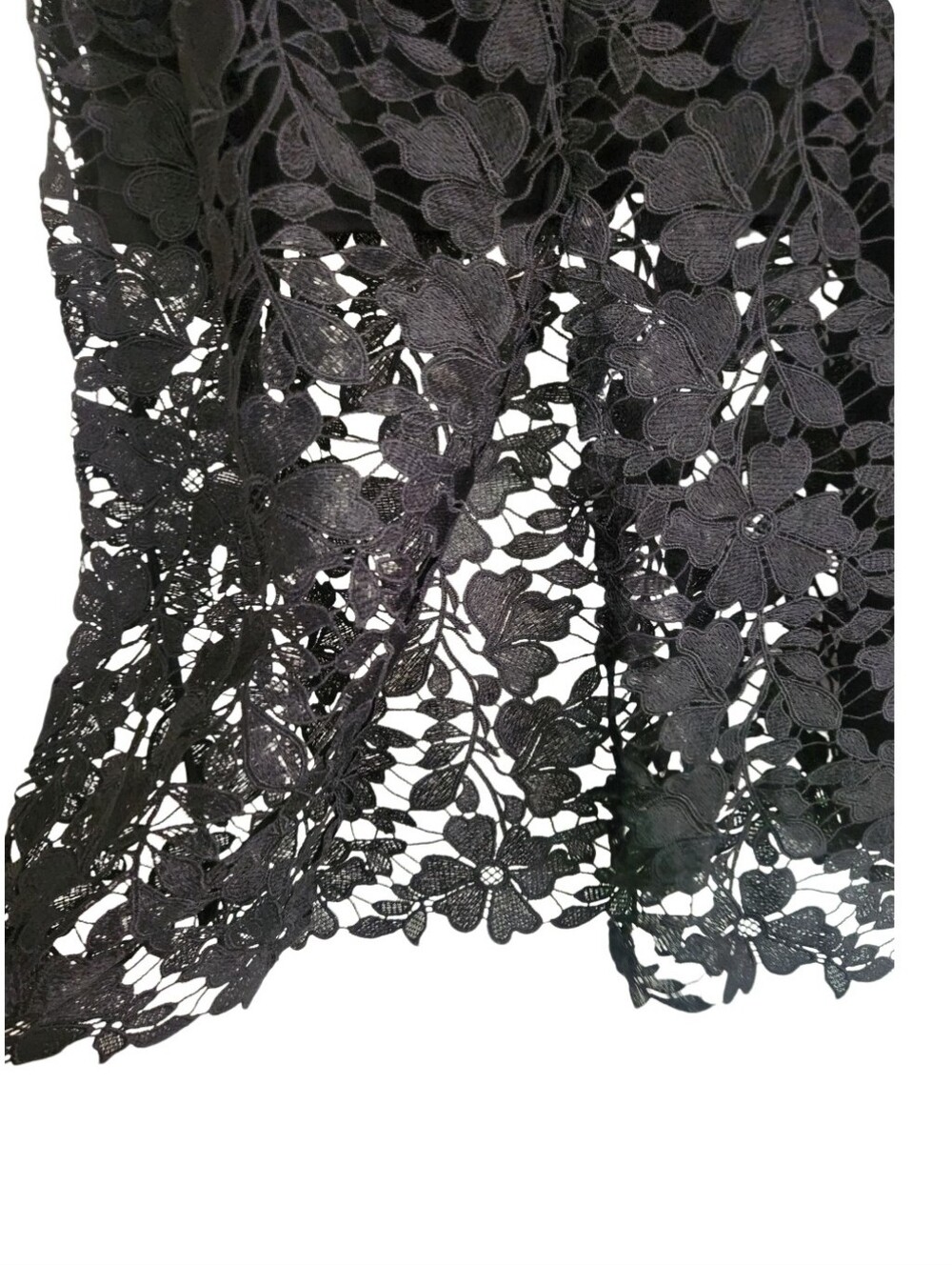 Black Lace Midi Skirt - Women Sz Xxl Nwt - Picture 4 of 4